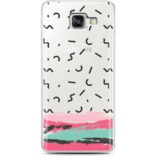 Spoyi Samsung A5 2016 Brush Pattern Tasarımlı Süper Şeffaf Telefon Kılıfı