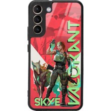 Spoyi S22 Plus Valorant Skye Tasarımlı Glossy Telefon Kılıfı