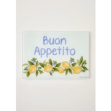 Lemoncello Cam Kesme Tahtası (35X25 Cm)