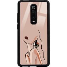 Spoyi Xiaomi Mi 9t Silüet Tasarımlı Glossy Telefon Kılıfı
