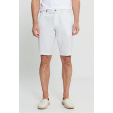 Altınyıldız Classics Slim Fit Dar Kesim Beli Bağlamalı Gofre Desenli Yan Cepli Şort
