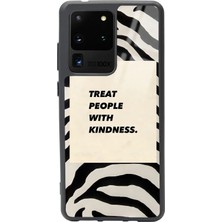 Spoyi Samsung S20 Ultra Zebra Motto Tasarımlı Glossy Telefon Kılıfı