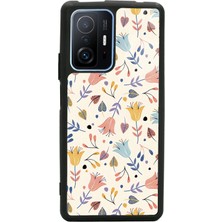 Spoyi Xiaomi Mi 11T Pro Beyaz Bindanlı Tasarımlı Glossy Telefon Kılıfı