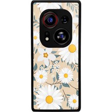 Spoyi Tecno Phantom X2 Pro Büyük Papatya Tasarımlı Glossy Telefon Kılıfı