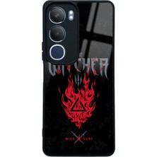 Spoyi Vivo Y19S Witcher 3 Fire Tasarımlı Glossy Telefon Kılıfı