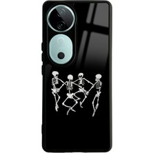 Spoyi Vivo V40 Dancer Skeleton Tasarımlı Glossy Telefon Kılıfı
