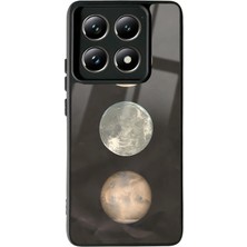Spoyi Xiaomi Mi 14 T Pro Night Moon Tasarımlı Glossy Telefon Kılıfı