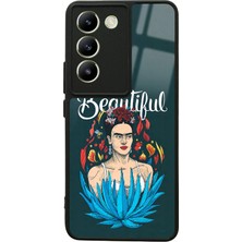 Spoyi Vivo V30 Lite Beautiful Frida Kahlo Tasarımlı Glossy Telefon Kılıfı