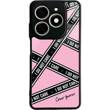 Spoyi Tecno Spark 20C I Don't Care Tasarımlı Glossy Telefon Kılıfı