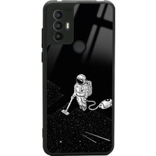 Spoyi Tcl 30 Se Astronot Tatiana Tasarımlı Glossy Telefon Kılıfı