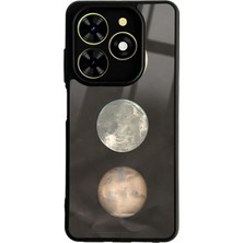 Spoyi Tecno Spark Go 2024 Night Moon Tasarımlı Glossy Telefon Kılıfı