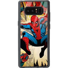 Spoyi Samsung Note 8 Spider-Man Örümcek Adam Tasarımlı Glossy Telefon Kılıfı