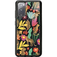 Spoyi Samsung S20 Çiçekli Kediler Tasarımlı Glossy Telefon Kılıfı