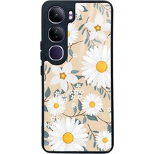 Spoyi Vivo V40 Lite Büyük Papatya Tasarımlı Glossy Telefon Kılıfı