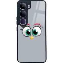 Spoyi Vivo V40 Lite Grey   Tasarımlı Glossy Telefon Kılıfı