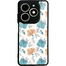 Spoyi Tecno Spark 20 Minik Yapraklar Tasarımlı Glossy Telefon Kılıfı
