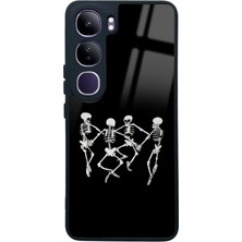 Spoyi Vivo V40 Lite Dancer Skeleton Tasarımlı Glossy Telefon Kılıfı