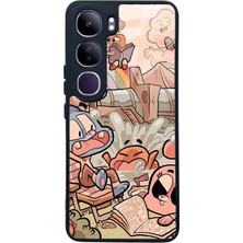 Spoyi Vivo V40 Lite Gumball Tasarımlı Glossy Telefon Kılıfı