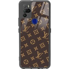 Spoyi Omix X500 Kahverengi Lv Tasarımlı Glossy Telefon Kılıfı