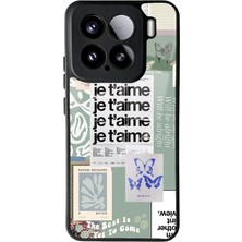 Spoyi Xiaomi Mi 15 Je T'aime Tasarımlı Glossy Telefon Kılıfı