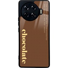 Spoyi Tecno Spark 20 Pro Plus Choclate Tasarımlı Glossy Telefon Kılıfı