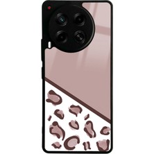 Spoyi Tecno Camon 30 Kahve Leopar Tasarımlı Glossy Telefon Kılıfı