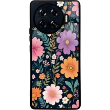 Spoyi Tecno Spark 20 Pro Plus Çiçekler Tasarımlı Glossy Telefon Kılıfı