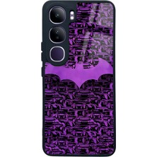 Spoyi Vivo V40 Lite Lila Batman Tasarımlı Glossy Telefon Kılıfı