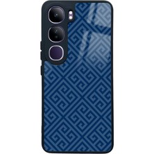 Spoyi Vivo V40 Lite Blue Motif Tasarımlı Glossy Telefon Kılıfı