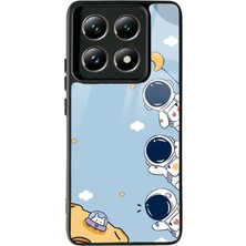 Spoyi Xiaomi Mi 14 T Pro Mini Astronot Tasarımlı Glossy Telefon Kılıfı