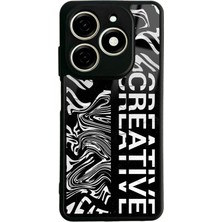 Spoyi Tecno Spark 20 Creative Tasarımlı Glossy Telefon Kılıfı