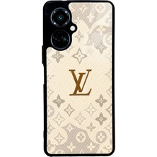 Spoyi Tecno Camon 19 Krem Lv Tasarımlı Glossy Telefon Kılıfı