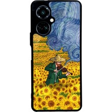 Spoyi Tecno Camon 19 Kemancı Tasarımlı Glossy Telefon Kılıfı