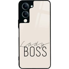 Spoyi Vivo Y04 Lady Boss Tasarımlı Glossy Telefon Kılıfı