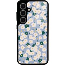 Spoyi Samsung S24 Daisy Pattern Tasarımlı Glossy Telefon Kılıfı