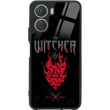 Spoyi Vivo Y16 Witcher 3 Fire Tasarımlı Glossy Telefon Kılıfı