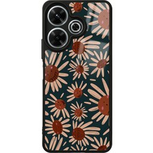 Spoyi Xiaomi Redmi 13 4g Retro Daisy Tasarımlı Glossy Telefon Kılıfı