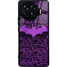 Spoyi Tecno Spark 20 Pro Plus Lila Batman Tasarımlı Glossy Telefon Kılıfı