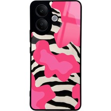 Spoyi Vivo V60 Lite Pink Milky Tasarımlı Glossy Telefon Kılıfı