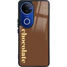 Spoyi Vivo V50 Choclate Tasarımlı Glossy Telefon Kılıfı