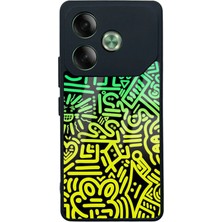 Spoyi Tecno Pova 6 Neon Geometrik Tasarımlı Glossy Telefon Kılıfı