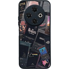 Spoyi Tecno Spark 30C Retro Music Tasarımlı Glossy Telefon Kılıfı