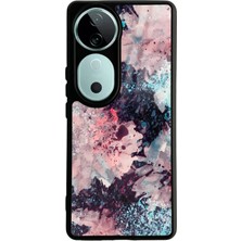 Spoyi Vivo V40 Renk Patlaması Tasarımlı Glossy Telefon Kılıfı