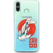 Spoyi Samsung M40 Wild Fish Tasarımlı Süper Şeffaf Telefon Kılıfı
