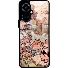 Spoyi Tecno Camon 19 Gumball Tasarımlı Glossy Telefon Kılıfı