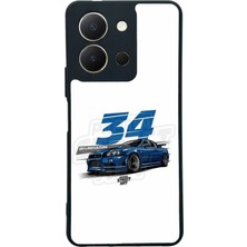 Spoyi Vivo Y36 Skyline Tasarımlı Glossy Telefon Kılıfı