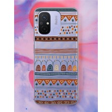Spoyi Xiaomi Redmi 12C Motif Tasarımlı Şeffaf Telefon Kılıfı