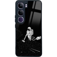 Spoyi Vivo V40 Lite Astronot Tatiana Tasarımlı Glossy Telefon Kılıfı