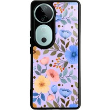 Spoyi Vivo V40 Çiçek Bahçesi Tasarımlı Glossy Telefon Kılıfı