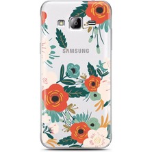 Spoyi Samsung J3 Art Açelya Tasarımlı Süper Şeffaf Telefon Kılıfı